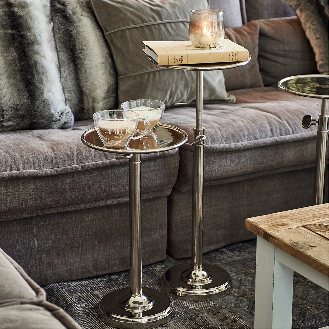 Rivièra Maison Venice Adjustable Sofa Table silver - Image 7