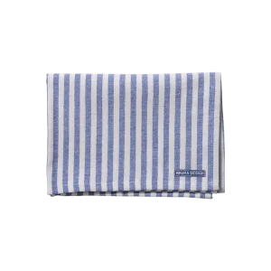 Bruka Design keittiöpyyhe pellavaa 45*65cm, sinivalkoraidallinen