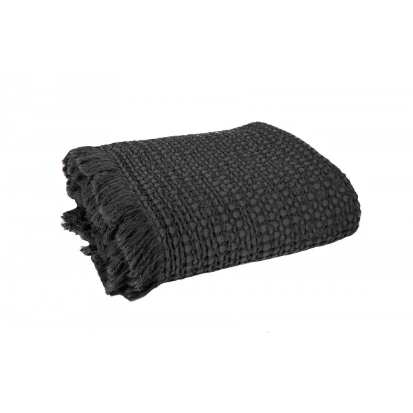 Haomy Tempo torkku-/päiväpeitto 130*200cm, noir - Image 3